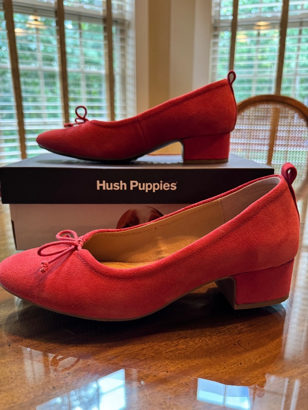 Hush Puppies Netty Pump - Cranberry